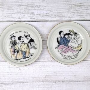 Collectible Joke Plates or Coasters made in Japan